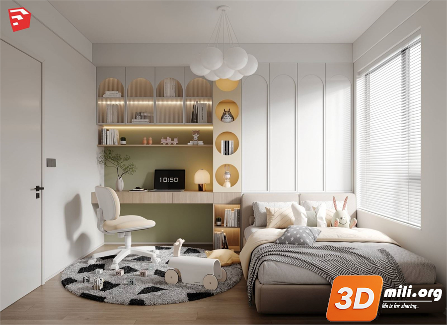 Children Room Scenes Skp FIles 
